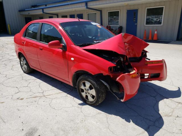 KL1TD56656B628702 - 2006 CHEVROLET AVEO BASE RED photo 4