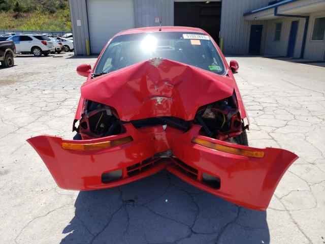 KL1TD56656B628702 - 2006 CHEVROLET AVEO BASE RED photo 5