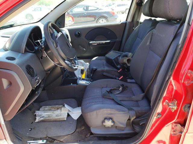 KL1TD56656B628702 - 2006 CHEVROLET AVEO BASE RED photo 7