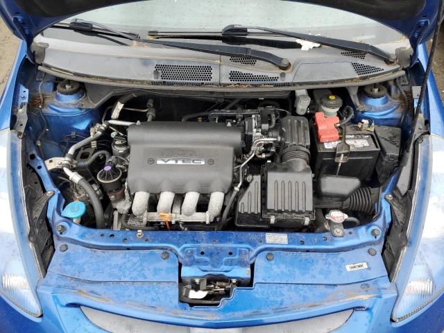 JHMGD37667S058576 - 2007 HONDA FIT S 蓝色 照片 11