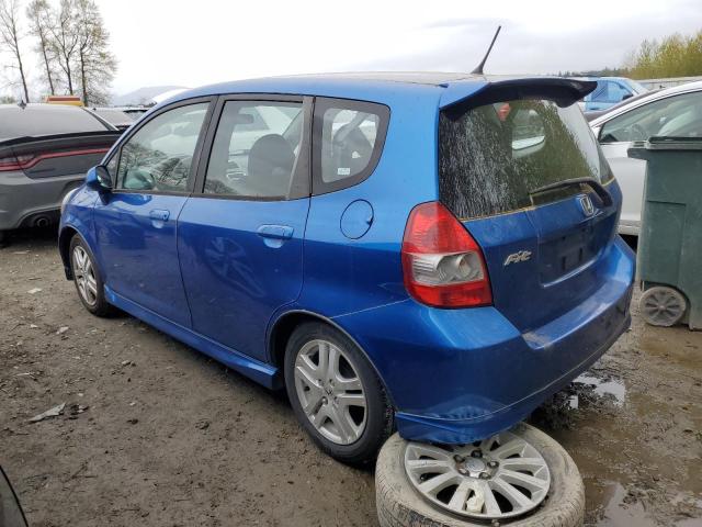 JHMGD37667S058576 - 2007 HONDA FIT S 蓝色 照片 2