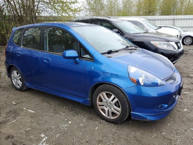 JHMGD37667S058576 - 2007 HONDA FIT S 蓝色 照片 4