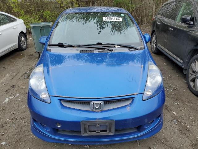 JHMGD37667S058576 - 2007 HONDA FIT S 蓝色 照片 5
