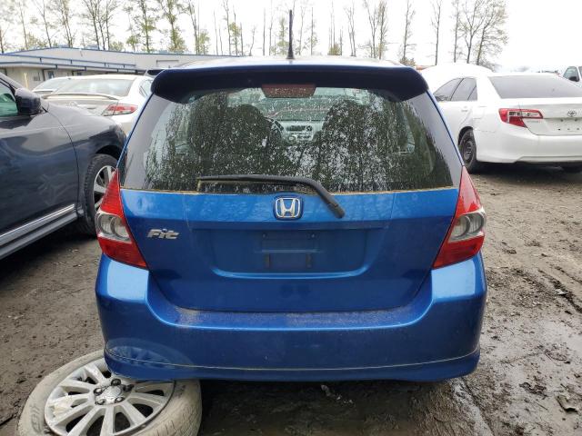 JHMGD37667S058576 - 2007 HONDA FIT S 蓝色 照片 6