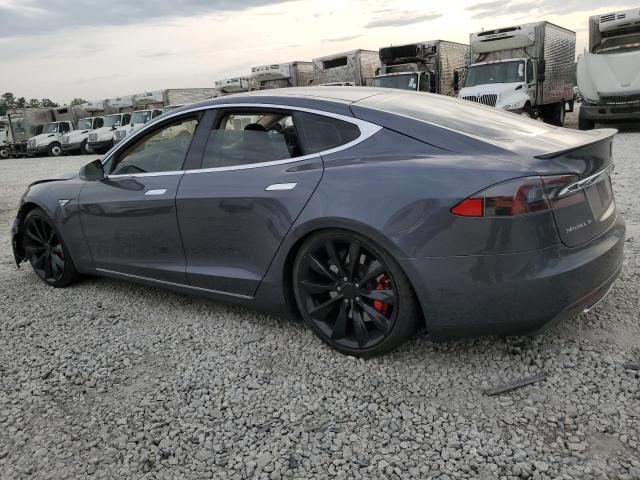 5YJSA1H23EFP67724 - 2014 TESLA MODEL S ნაცრისფერი ფოტო 2