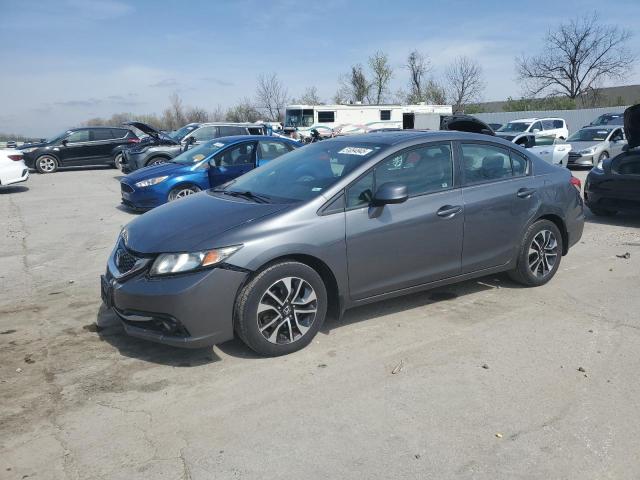 19XFB2F93DE025722 - 2013 HONDA CIVIC EXL SILVER photo 1
