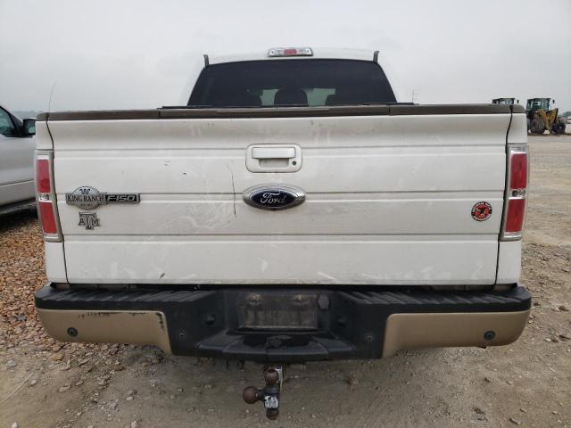 1FTFW1CT6BKE08627 - 2011 FORD F150 SUPERCREW WHITE photo 6