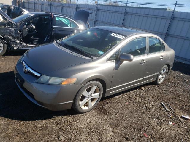 1HGFA16898L074653 - 2008 HONDA CIVIC EX GRAY photo 1