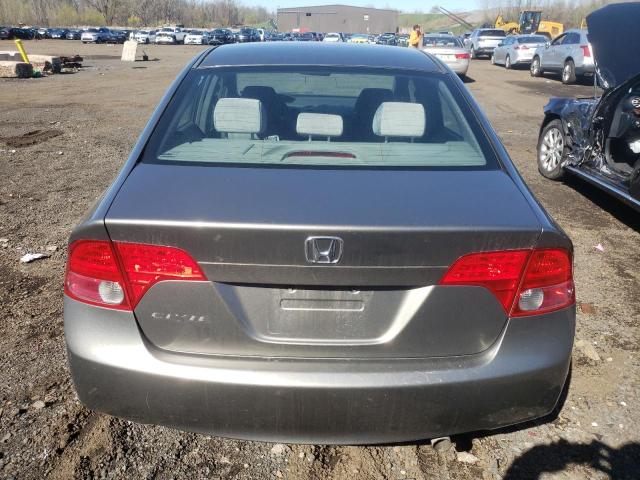 1HGFA16898L074653 - 2008 HONDA CIVIC EX GRAY photo 6