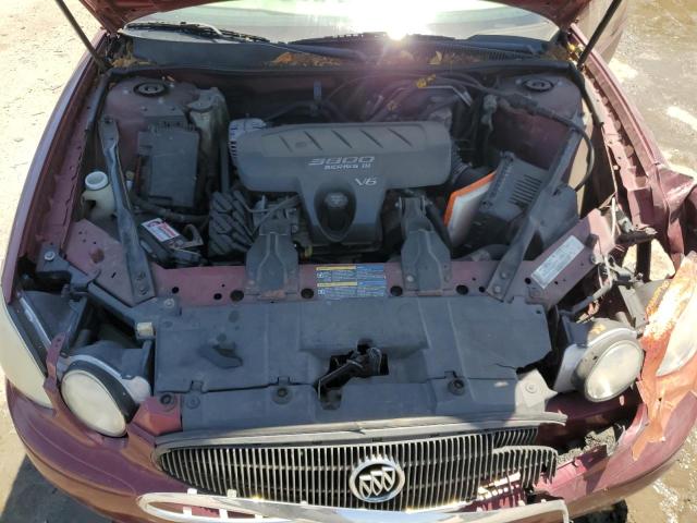 2G4WC532251199054 - 2005 BUICK LACROSSE CX RED photo 11