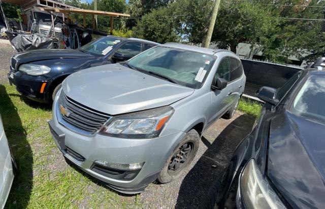 1GNKRFKD5FJ319938 - 2015 CHEVROLET TRAVERSE LS SILVER photo 2