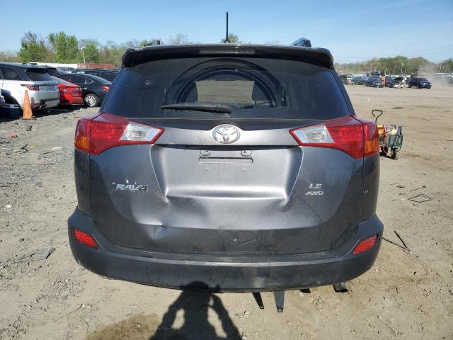 JTMBFREV6FD153502 - 2015 TOYOTA RAV4 LE GRAY photo 6