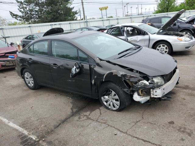 2HGFB2F59EH517062 - 2014 HONDA CIVIC LX GRAY photo 4