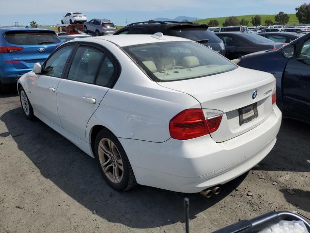 WBAVC73508KX91320 - 2008 BMW 328 XI SULEV WHITE photo 2