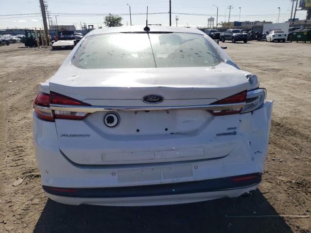 3FA6P0LU2HR408960 - 2017 FORD FUSION SE HYBRID WHITE photo 6