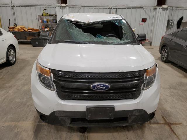 1FM5K8AR1DGA04935 - 2013 FORD EXPLORER POLICE INTERCEPTOR WHITE photo 5