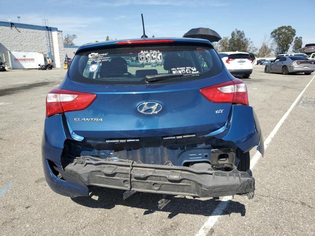 KMHD35LH3GU251908 - 2016 HYUNDAI ELANTRA GT BLUE photo 6