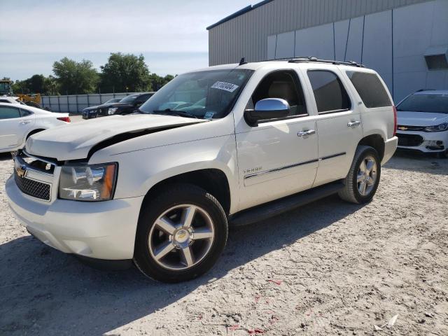 1GNSCCE0XDR351467 - 2013 CHEVROLET TAHOE C1500 LTZ WHITE photo 1