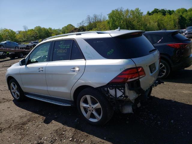 4JGDA5HB3GA803726 - 2016 MERCEDES-BENZ GLE 350 4MATIC SILVER photo 2