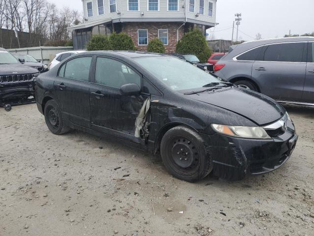 2HGFA16599H365626 - 2009 HONDA CIVIC LX BLACK photo 4