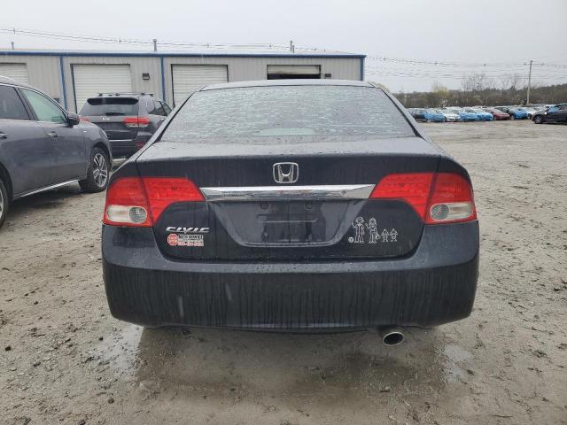 2HGFA16599H365626 - 2009 HONDA CIVIC LX BLACK photo 6