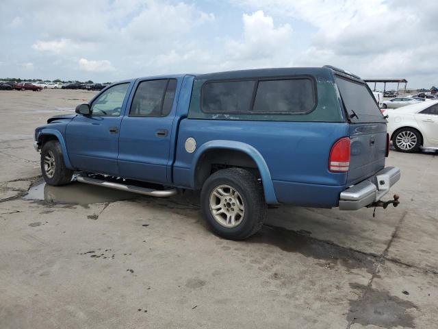 1D7HL48N74S589730 - 2004 DODGE DAKOTA QUAD SLT BLUE photo 2