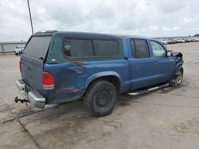 1D7HL48N74S589730 - 2004 DODGE DAKOTA QUAD SLT BLUE photo 3