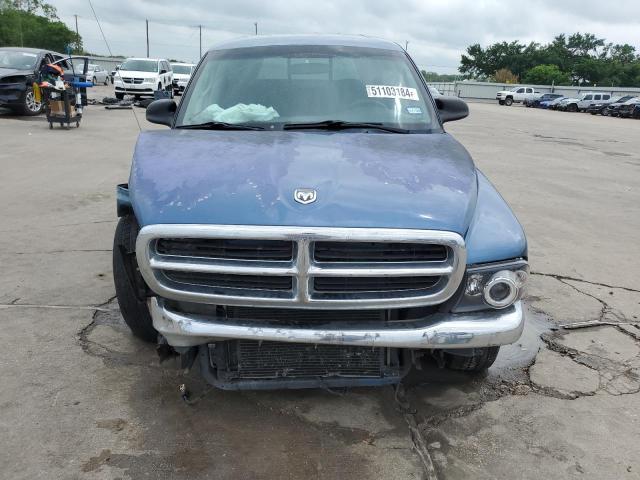 1D7HL48N74S589730 - 2004 DODGE DAKOTA QUAD SLT BLUE photo 5