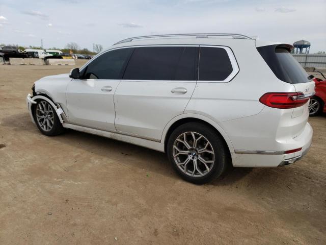 5UXCW2C58KL083854 - 2019 BMW X7 XDRIVE40I WHITE photo 2