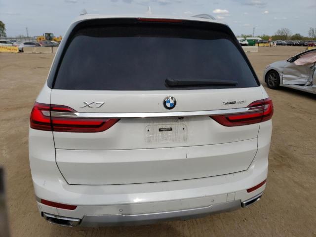 5UXCW2C58KL083854 - 2019 BMW X7 XDRIVE40I WHITE photo 6