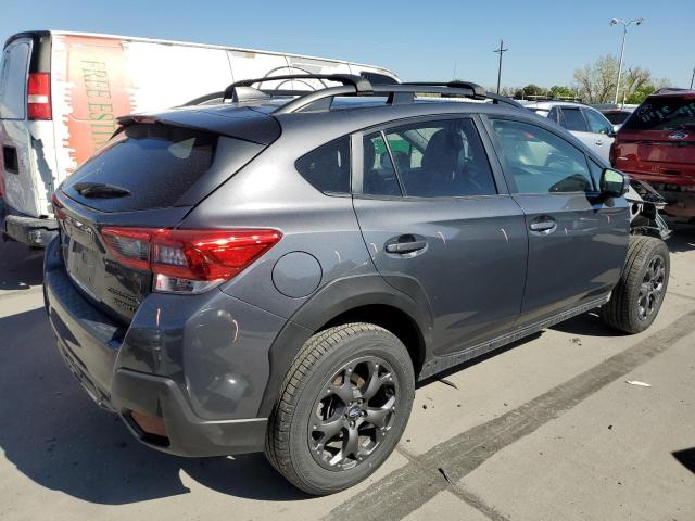 JF2GTHRC7MH380397 - 2021 SUBARU CROSSTREK SPORT GRAY photo 3