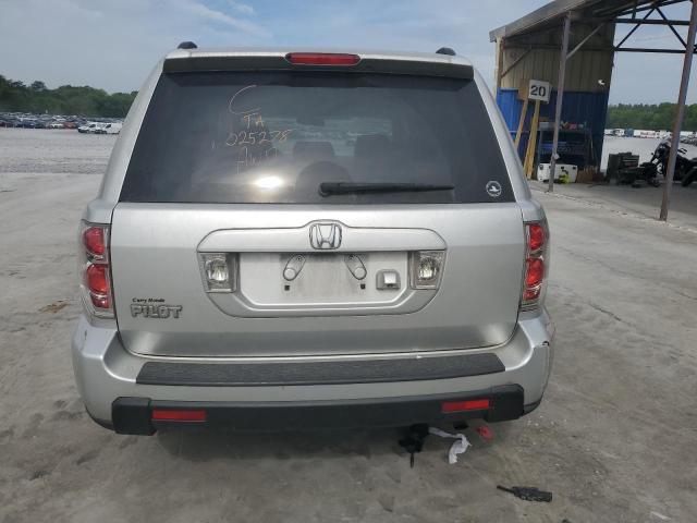 5FNYF28707B025278 - 2007 HONDA PILOT EXL SILVER photo 6