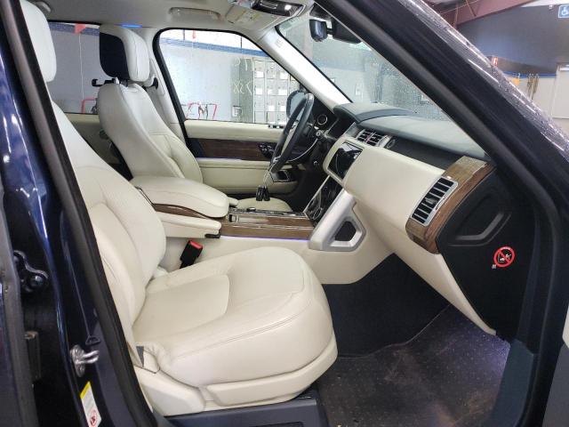 SALGS2SV9JA514365 - 2018 LAND ROVER RANGE ROVE HSE BLUE photo 5