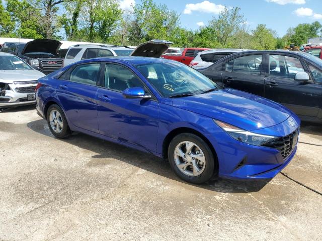 5NPLL4AG3MH040170 - 2021 HYUNDAI ELANTRA SE BLUE photo 4