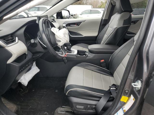JTMP1RFV4KD027734 - 2019 TOYOTA RAV4 XLE Gris photo 7