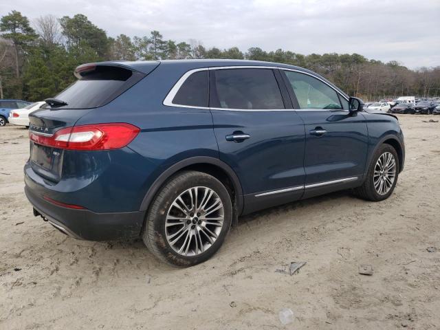 2LMTJ8LR6GBL32651 - 2016 LINCOLN MKX RESERVE ლურჯი ფოტო 3