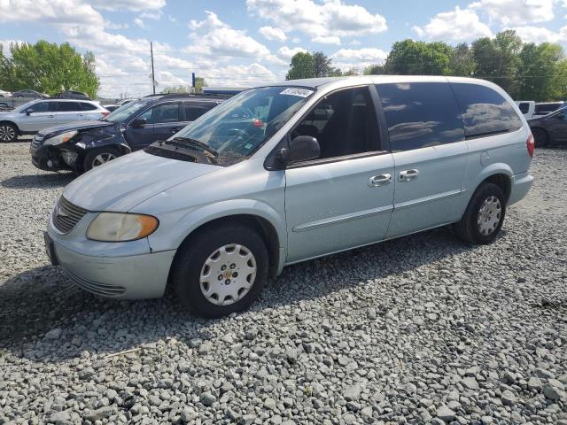 2C4GP44301R228626 - 2001 CHRYSLER TOWN & COU LX BLUE photo 1