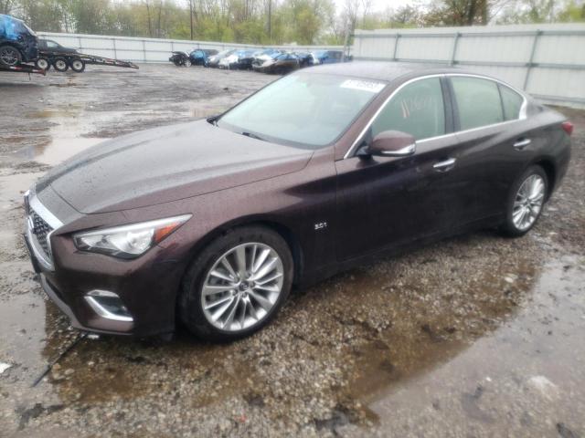 JN1EV7AR5JM431816 - 2018 INFINITI Q50 LUXE BROWN photo 1