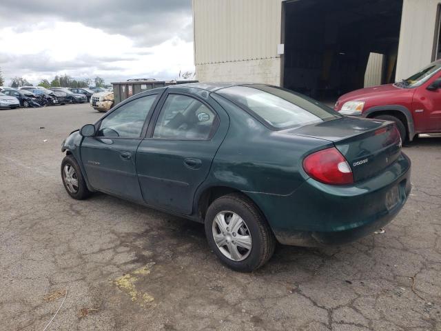 1B3ES46C7YD799810 - 2000 DODGE NEON BASE GREEN photo 2