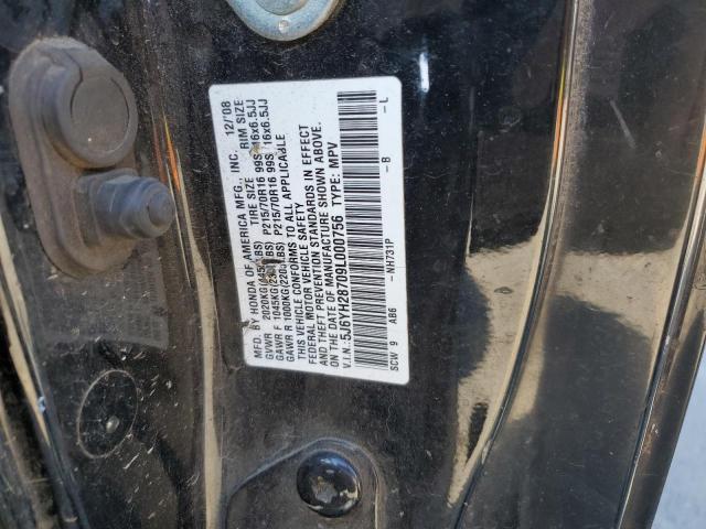 5J6YH28709L000756 - 2009 HONDA ELEMENT EX BLACK photo 13