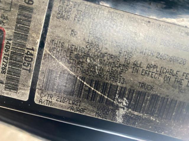 5TFNA5DB2RX199813 - 2024 TOYOTA TUNDRA CREWMAX PLATINUM შავი ფოტო 12