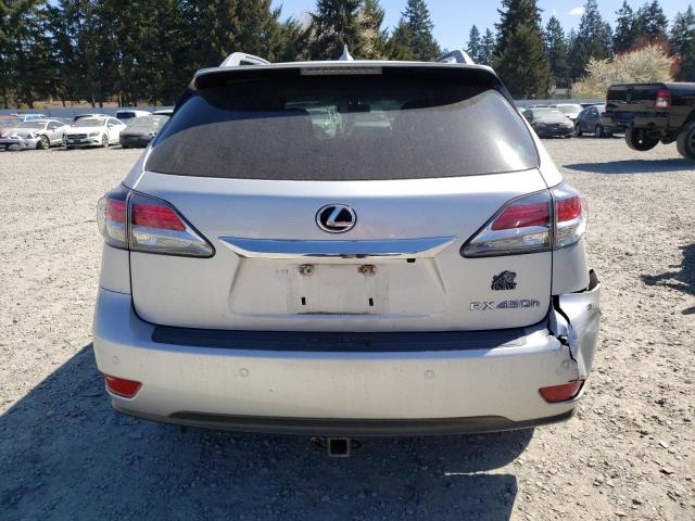 2T2BC1BA0FC007200 - 2015 LEXUS RX 450H SILVER photo 6