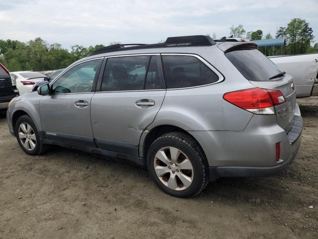 4S4BRCKC6B3407762 - 2011 SUBARU OUTBACK 2.5I LIMITED SILVER photo 2