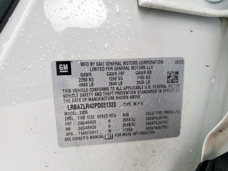 LRBAZLR42PD031320 - 2023 BUICK ENVISION PREFERRED WHITE photo 13