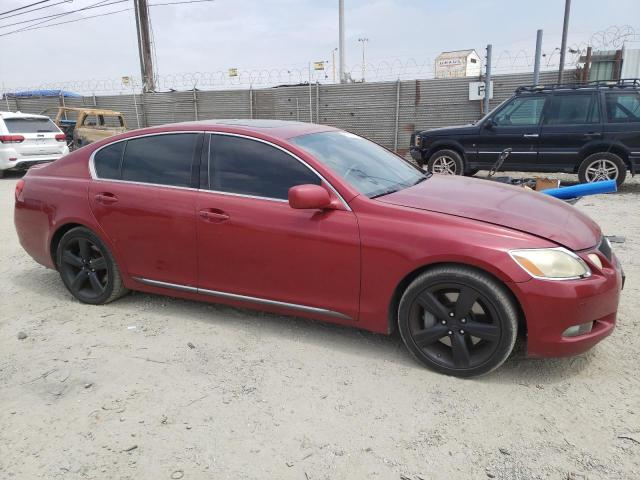 JTHBN96S365007123 - 2006 LEXUS GS 430 RED photo 4