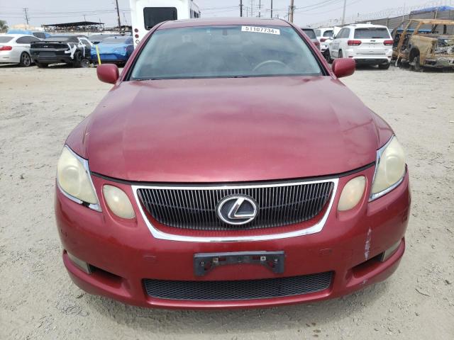 JTHBN96S365007123 - 2006 LEXUS GS 430 RED photo 5