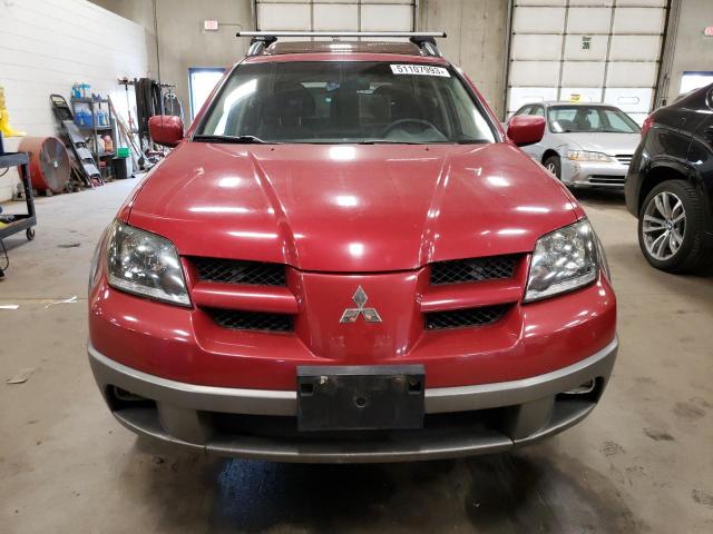 JA4LX41G53U072072 - 2003 MITSUBISHI OUTLANDER XLS RED photo 5