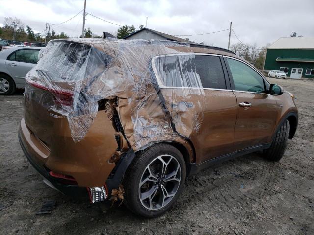 KNDPRCA61L7631845 - 2020 KIA SPORTAGE SX BROWN photo 3