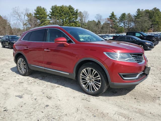 2LMPJ8LR3JBL18277 - 2018 LINCOLN MKX RESERVE Կարմիր լուսանկար 4