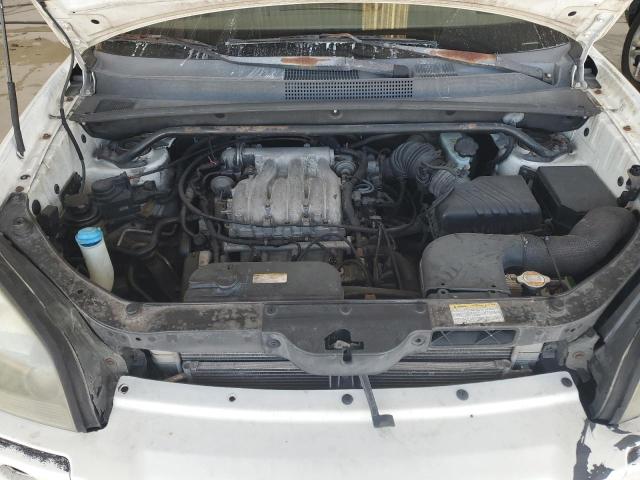 KM8JN12D95U085704 - 2005 HYUNDAI TUCSON GLS WHITE photo 12